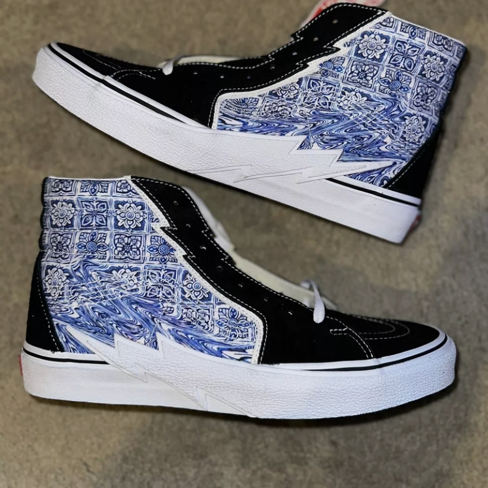 VANS Sk8 Hi Bolt, Liquify Black Blue White